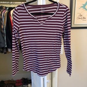 Striped Gap tee
